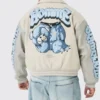 Teddy Applique Bomber Jacket