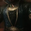 Tenoch Huerta Doomsday Blue Leather Coat