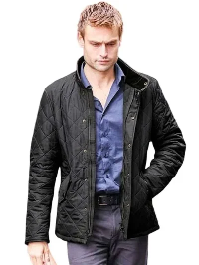 The Blame 2026 Douglas Booth Black Quilted Jacket