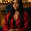 The Chi S8 Hannaha Hall Red Satin Robe