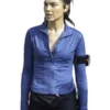 The Runner 2026 Gal Gadot Blue Track Jacket