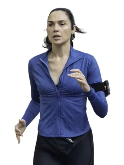The Runner 2026 Gal Gadot Blue Track Jacket