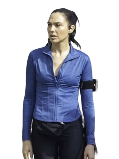 The Runner 2026 Gal Gadot Blue Track Jacket