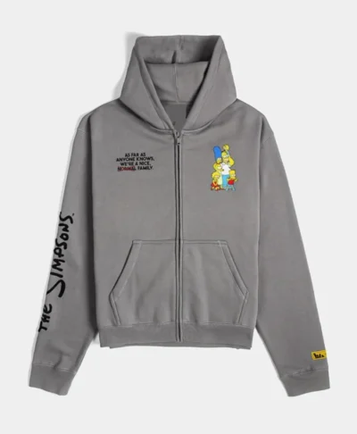 The Simpsons x Shoe Palace Family Grey Zip Up Tracksuit