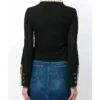 The Tonight Show Reba McEntire Black Wool Jacket