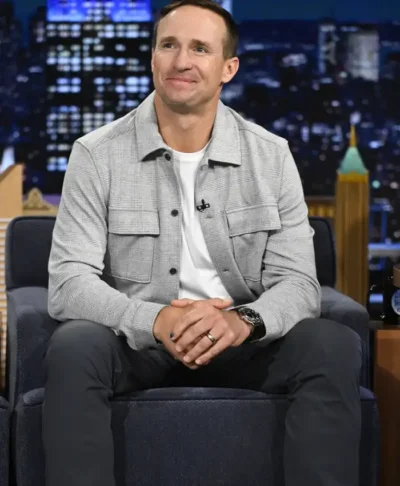 The Tonight Show S013 Drew Brees Black Jacket