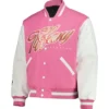 Tiffany Stratton WWE Pink Varsity Jacket