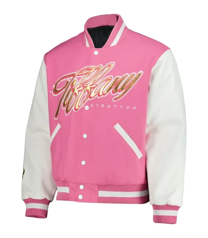 Tiffany Stratton WWE Pink Varsity Jacket