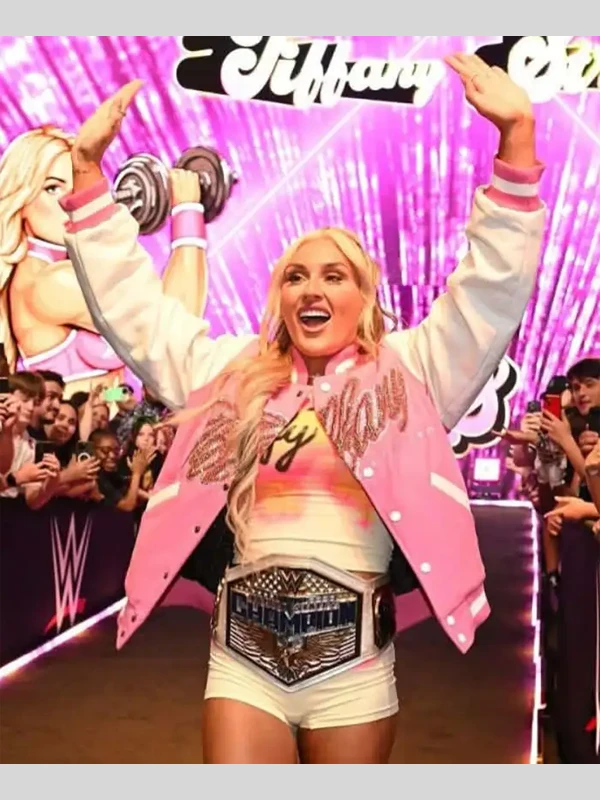 Tiffy Fanatics Fest NYC 2026 Pink Varsity Jacket