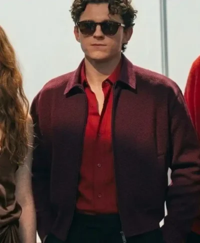 Tom Holland Brand New Day Maroon Jacket
