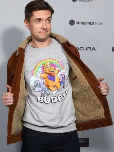 Topher Grace Buddy Premiere Brown Corduroy Jacket