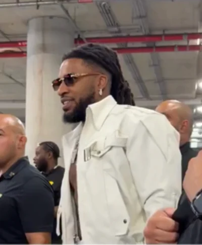 Trick Williams NYC 2026 White Leather Jacket
