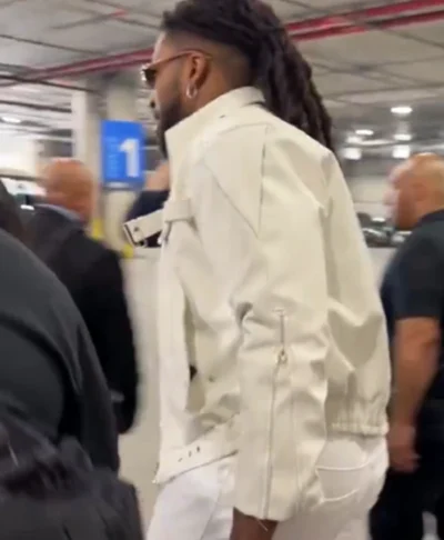 Trick Williams NYC 2026 White Leather Jacket