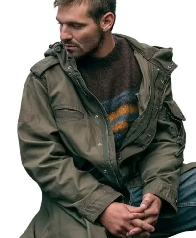 Tyler Conti Green Hooded Fightland Coat