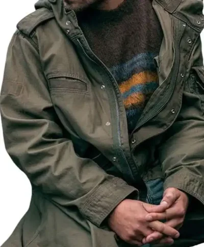 Tyler Conti Green Hooded Fightland Coat
