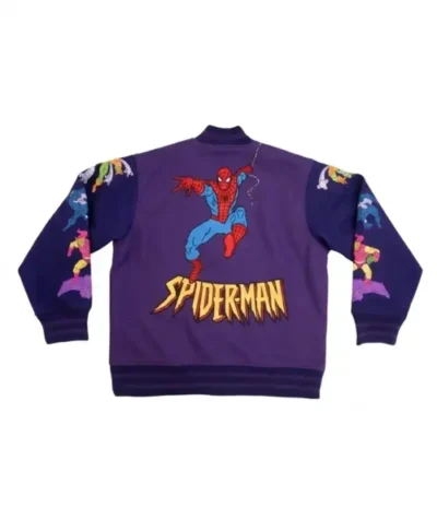 Vintage 90s Spider Man Varsity Jacket