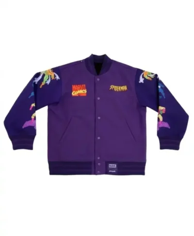 Vintage 90s Spider Man Varsity Jacket