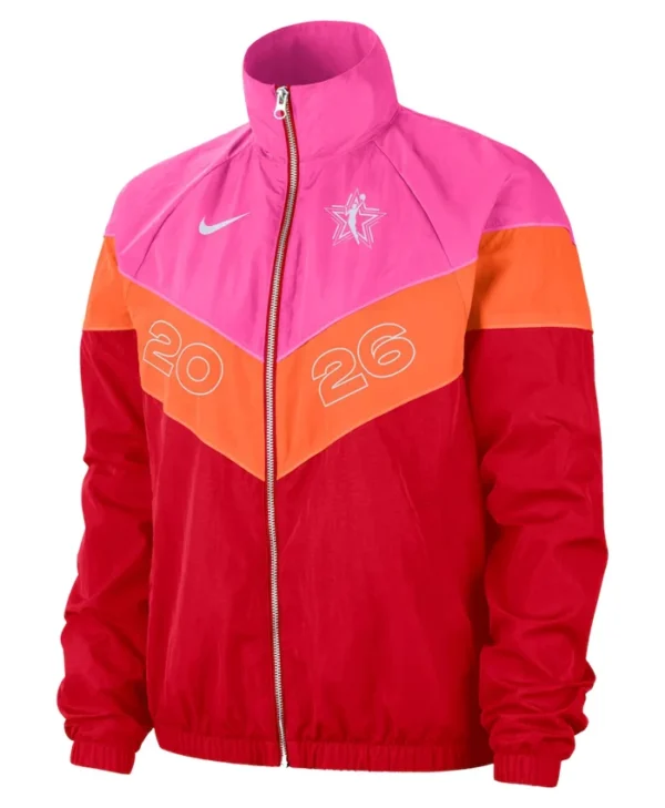 WNBA All-Star Game 2026 Nike Red Windrunner Jacket