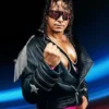 WWE Bret Hart The Hitman Black Leather Jacket
