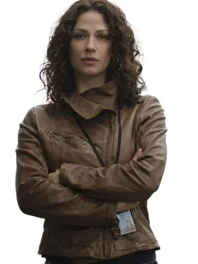 Warehouse 13 Myka Bering Brown Leather Jacket