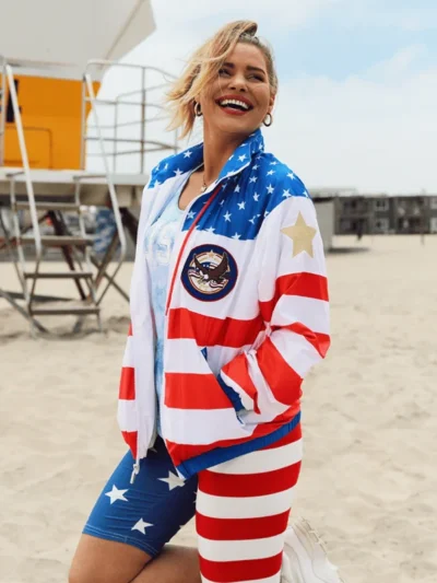 Women’s American Flag Windbreaker Jacket