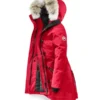 Women’s Canada Goose Red Fur Jacket