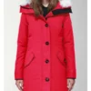 Women’s Canada Goose Red Fur Jacket