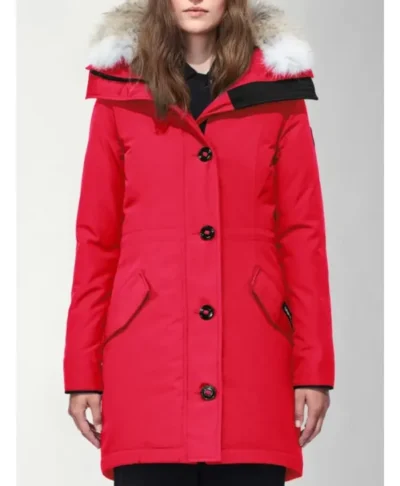 Women’s Canada Goose Red Fur Jacket