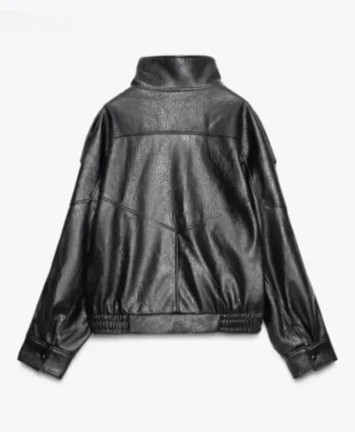 Women’s Zara Viral Black Leather Jacket