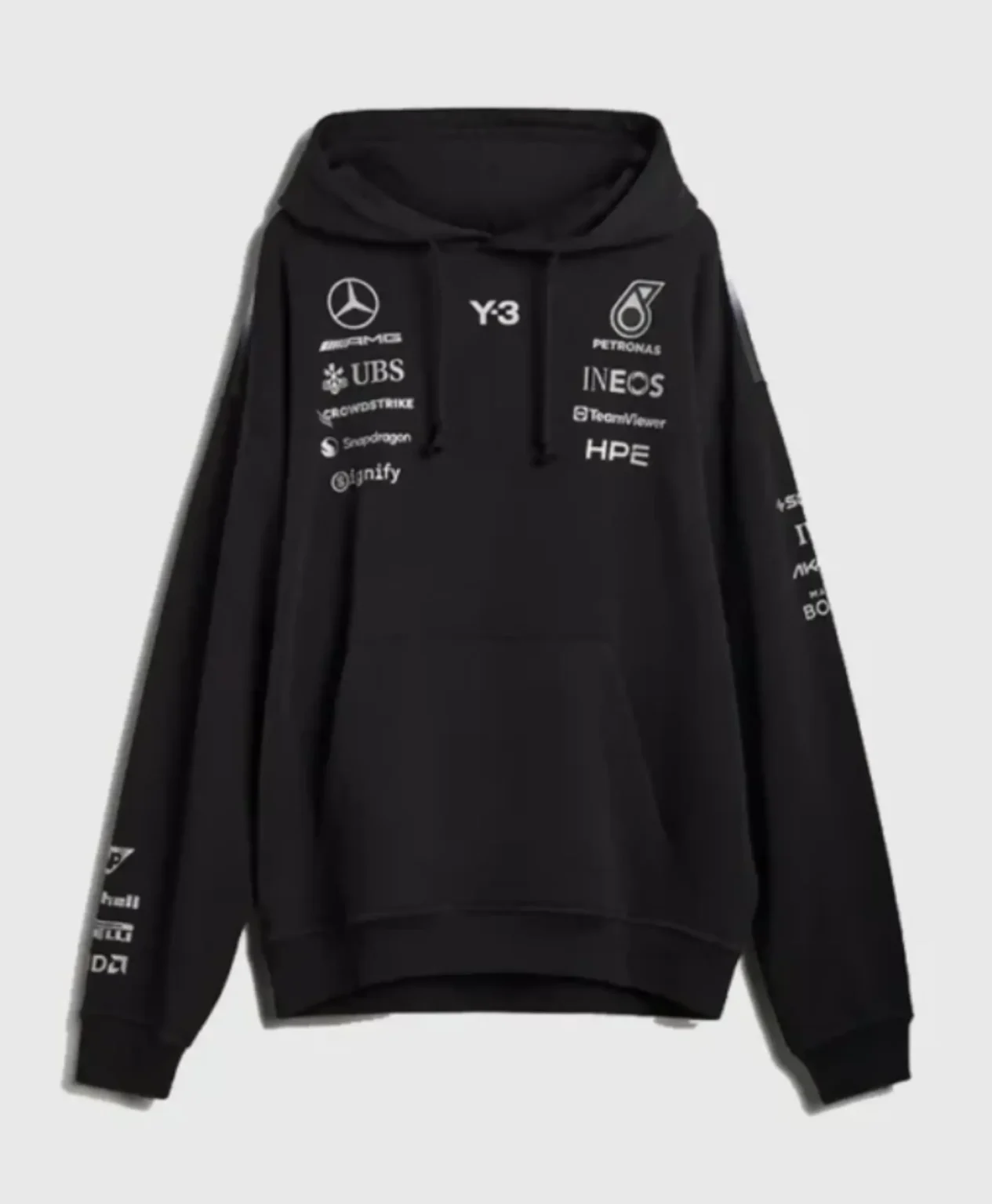Y-3 x Mercedes-AMG F1 Black Hoodie