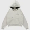 YoungLA x Looney Tunes Plaid Zip-Up Grey Hoodie