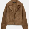 Zara Brown Suede Fringe Jacket