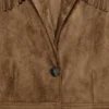 Zara Brown Suede Fringe Jacket