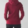 buy Lululemon Red And Black Polka Dot Scuba Jacket