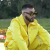 buy Manuel Turizo Yellow Leather Jacket