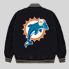 buy Miami Dolphins Aqua Bomber Jacket