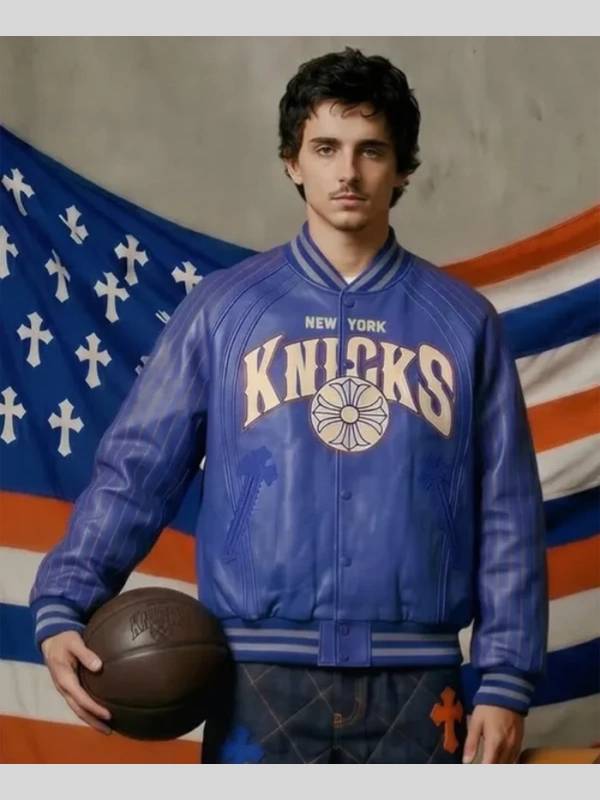 buy New York Knicks Chrome Hearts Varsity Jacket
