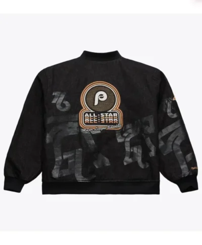 buy Philadelphia Phillies 1976 MLB All-Star Game Black Denim Jacket