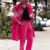 buy Rapper Colson Baker Pink Cotton Suit