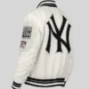 buy Retro New York Yankees Satin Varsity Jacket