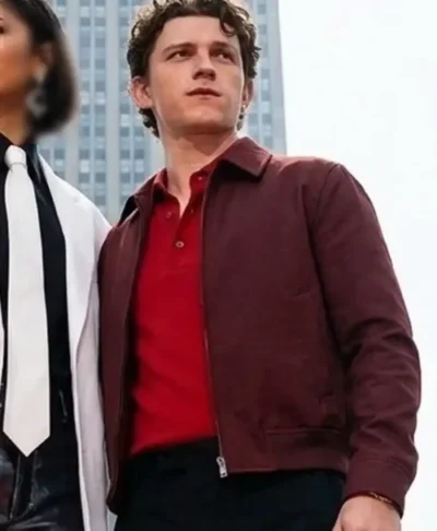 buy Tom Holland Brand New Day Maroon Jacket