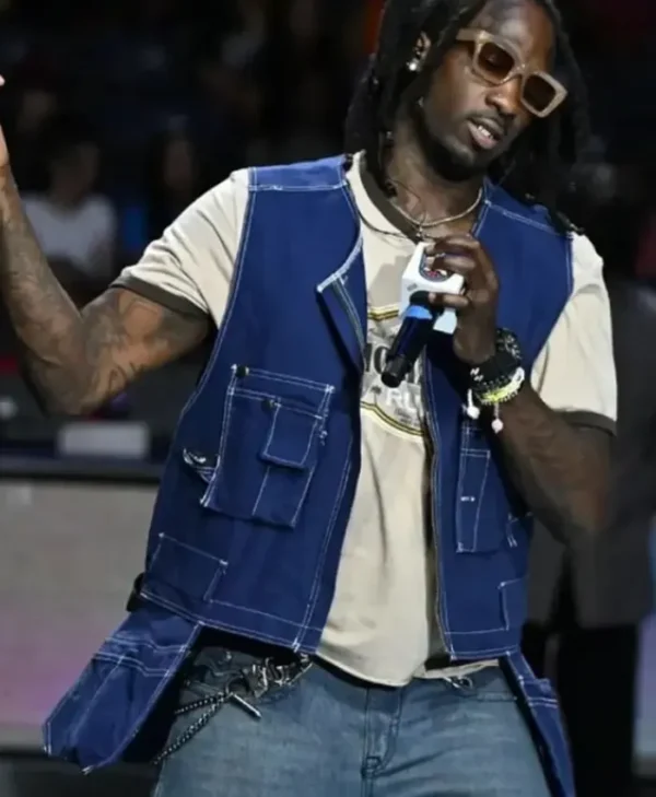 buy WNBA Halftime Performance Mykko Montana Blue Vest