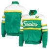 buy now Green Seattle Supersonics Special Script Satin Jacket