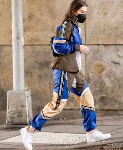 buy now Hailee Steinfeld Versace Blue Tracksuit