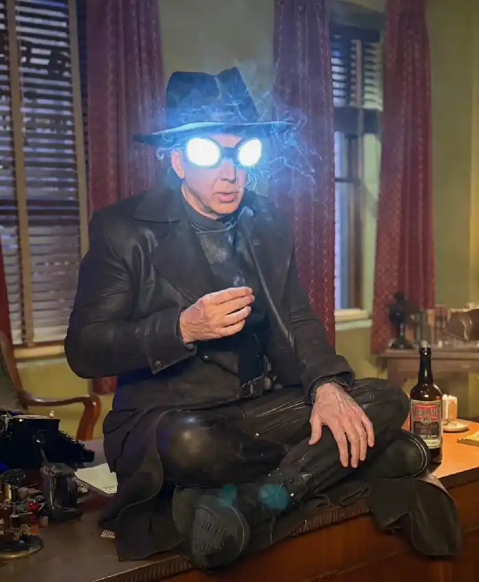 buy now Nicolas Cage New look Spider Noir Leather Coat for sale