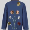 buy now Sequin Embroidered Denim Chore Coat