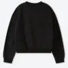 buy now Shinzo Aged Black Cotton Jersey Crewneck Sweatshirt