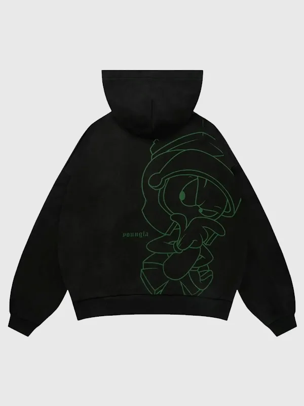 buy now YoungLA x Looney Tunes Plaid Zip-Up Hoodie