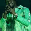 order now CMA Awards Shaboozey Green Fringe Jacket