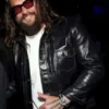order now CinemaCon Jason Momoa Black Leather Jacket